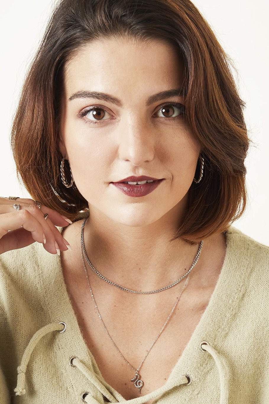 Boucles d'oreilles Twisted Oval Acier inoxydable Image3